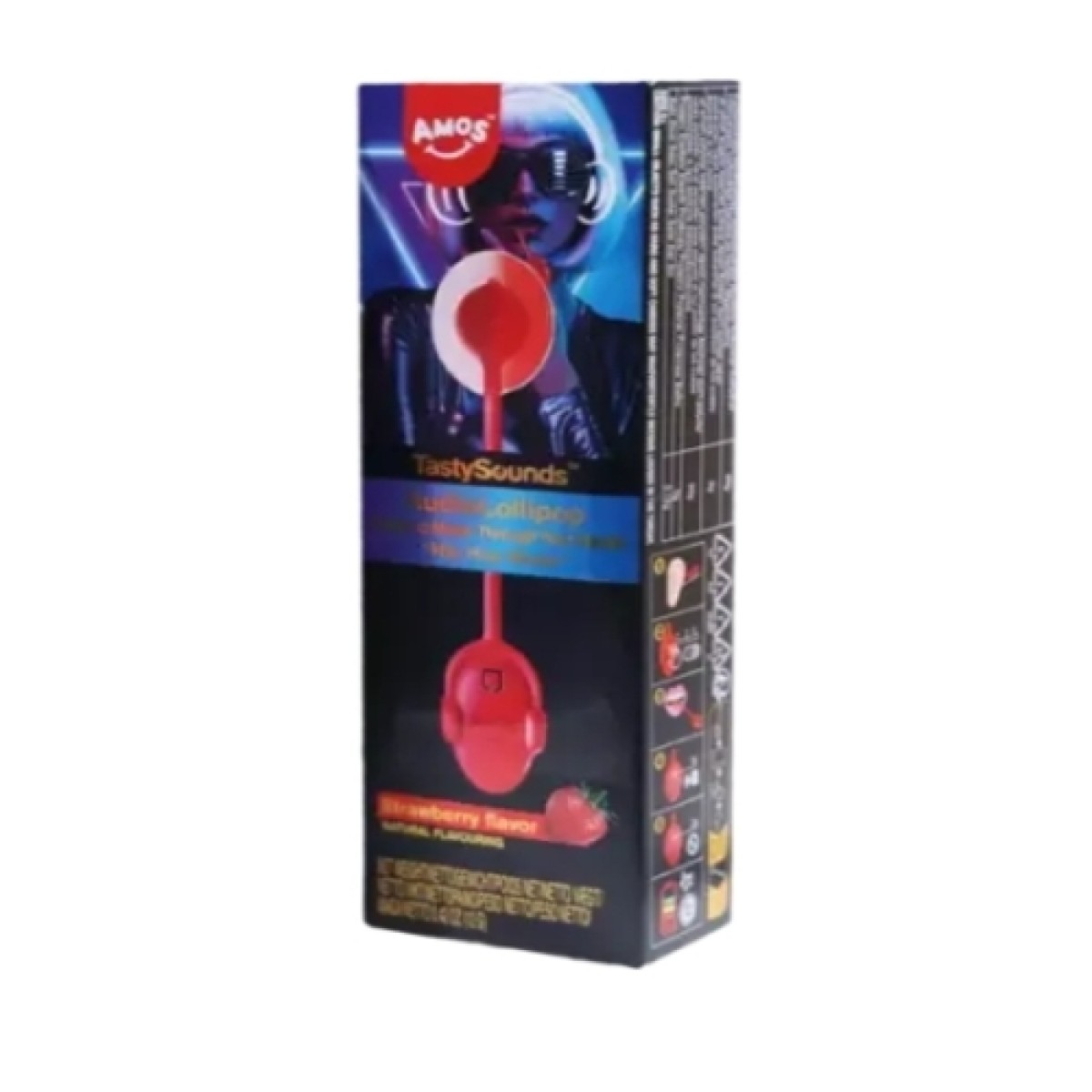 Tastysounds lollipop strawberry flavour with hip hop music 12g
